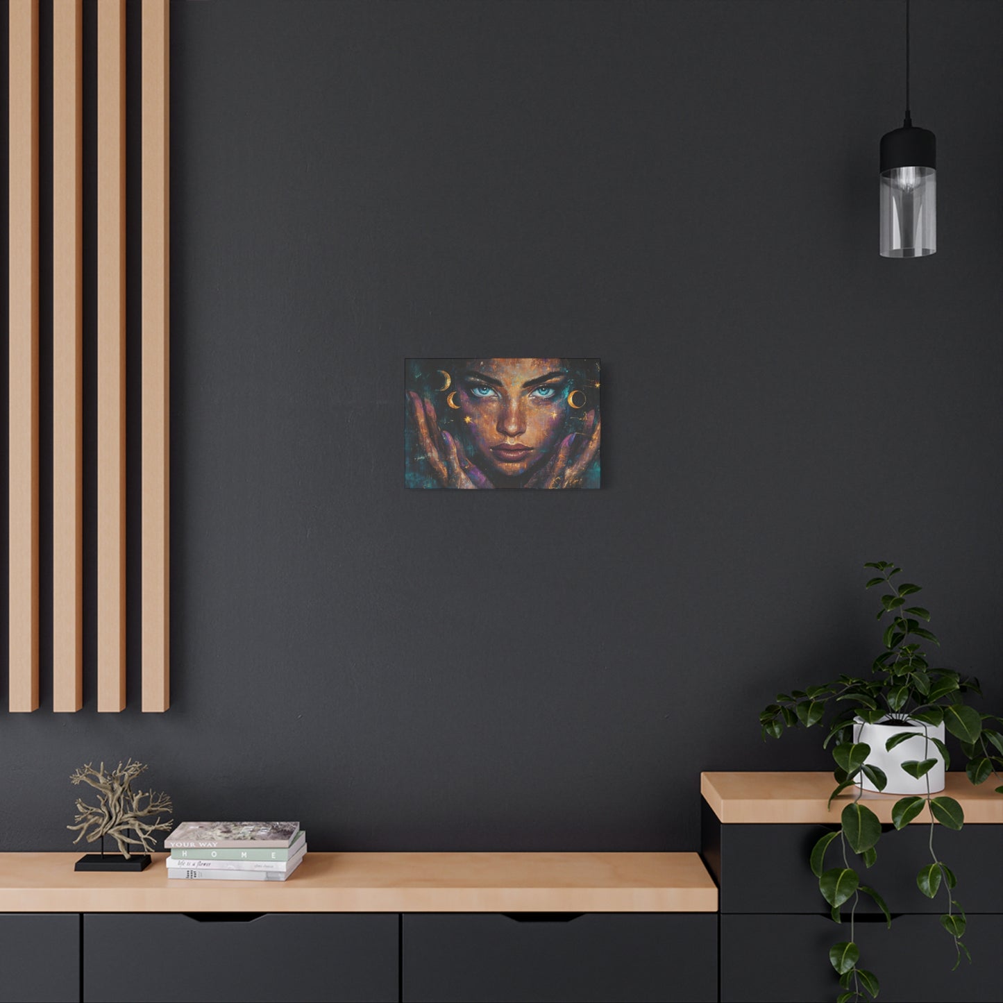 Celestial Canvas Wall Art, Cosmic Decor for Dreamers, Unique Home Decor, Gift for Art Lovers, Astrology Inspired