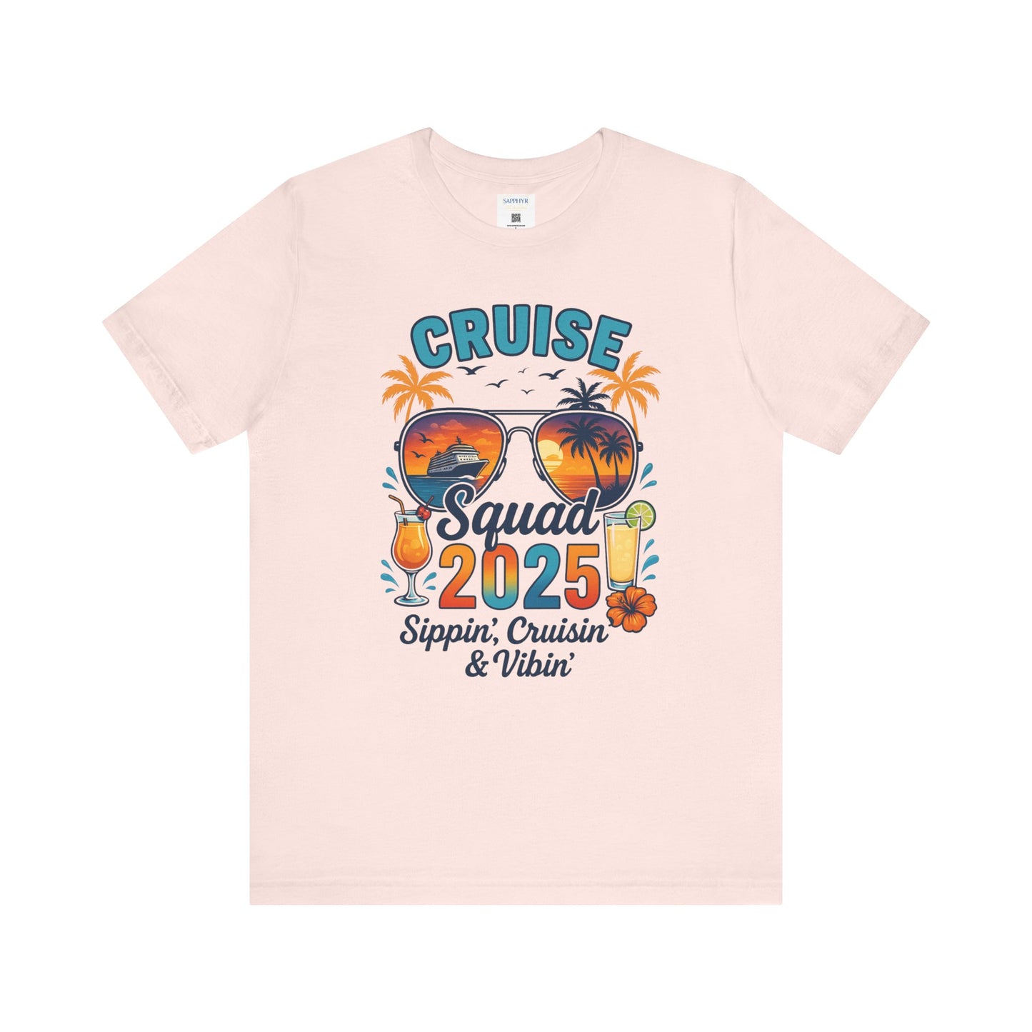 Cruise Squad 2025 Unisex Tee | Vacation Shirt, Summer Apparel, Travel T-Shirt, Beachwear, Family Cruise Shirt