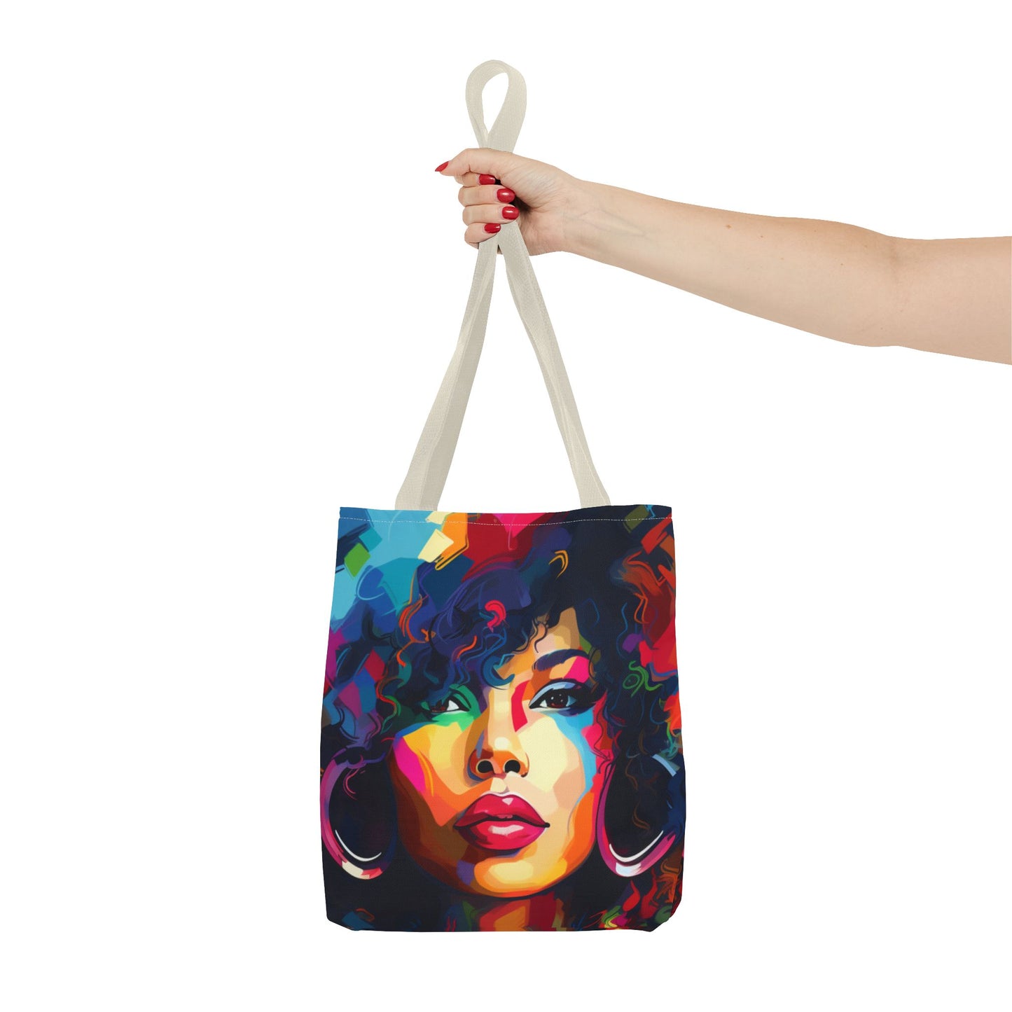 Colorful Afro Woman Tote Bag - Stylish and Functional for Everyday Use