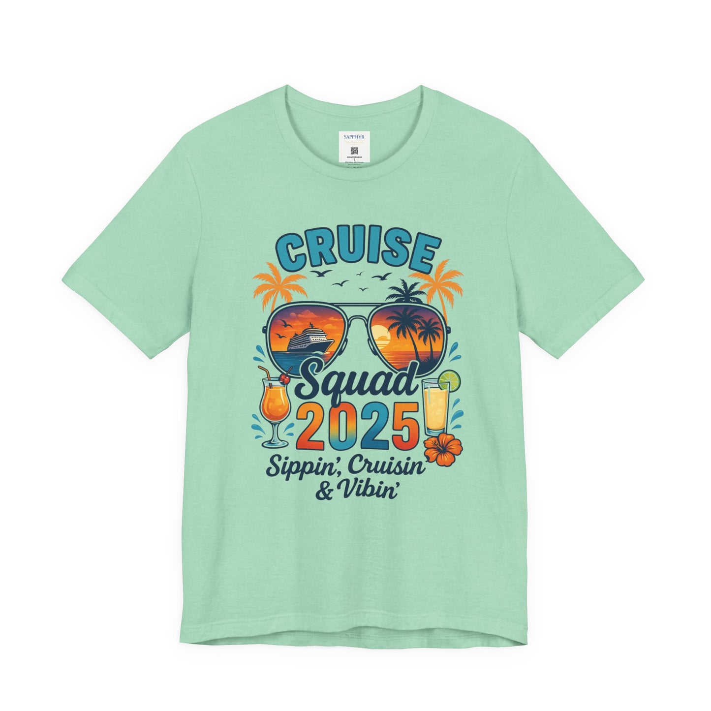 Cruise Squad 2025 Unisex Tee | Vacation Shirt, Summer Apparel, Travel T-Shirt, Beachwear, Family Cruise Shirt