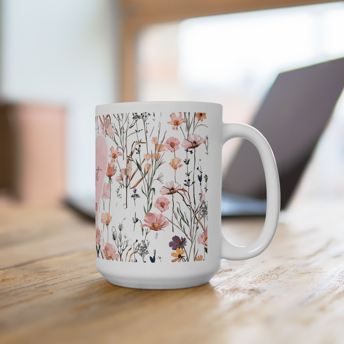 Best Mom Ever Floral Ceramic Mug - Perfect Gift for Mother's Day