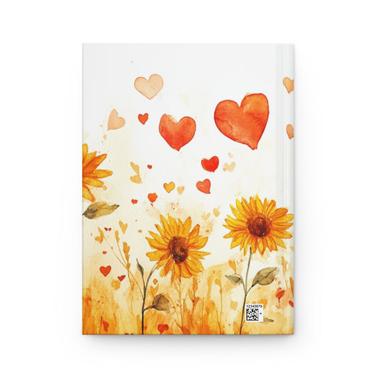 Sunflower Love Hardcover Journal - Inspirational Floral Design for Creativity and Gratitude