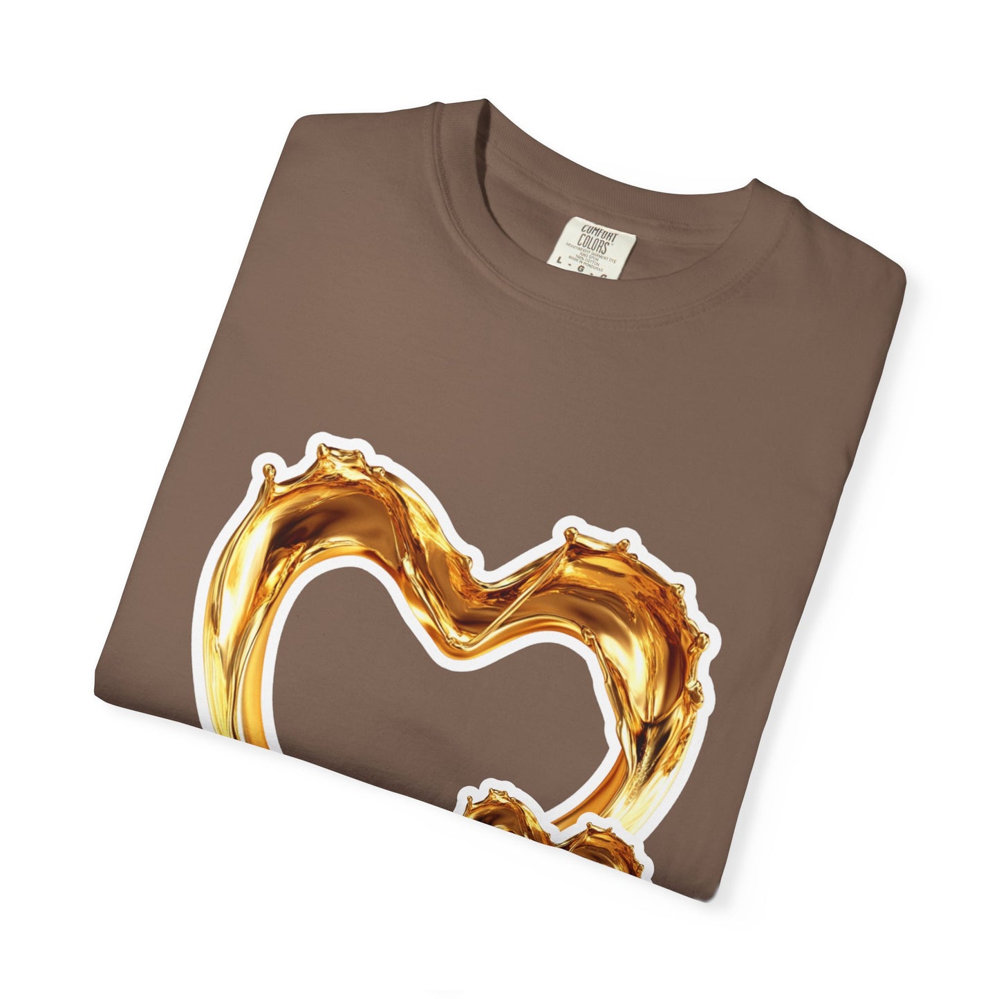 Gold Intertwined Hearts T-shirt