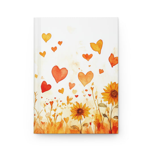 Sunflower Love Hardcover Journal - Inspirational Floral Design for Creativity and Gratitude