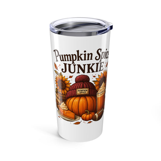 Pumpkin Spice Love Tumbler 20oz | Fall Coffee Mug | Seasonal Gift | Autumn Vibes | Perfect for Coffee Lovers | Thanksgiving Decor