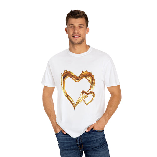 Gold Intertwined Hearts T-shirt