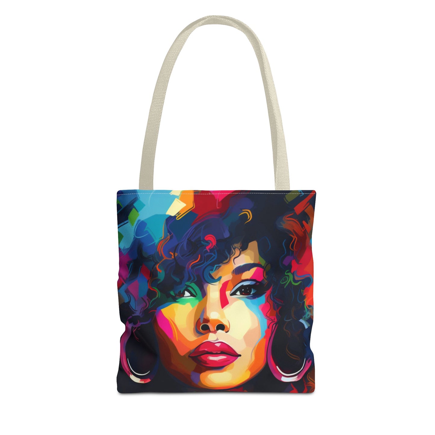 Colorful Afro Woman Tote Bag - Stylish and Functional for Everyday Use