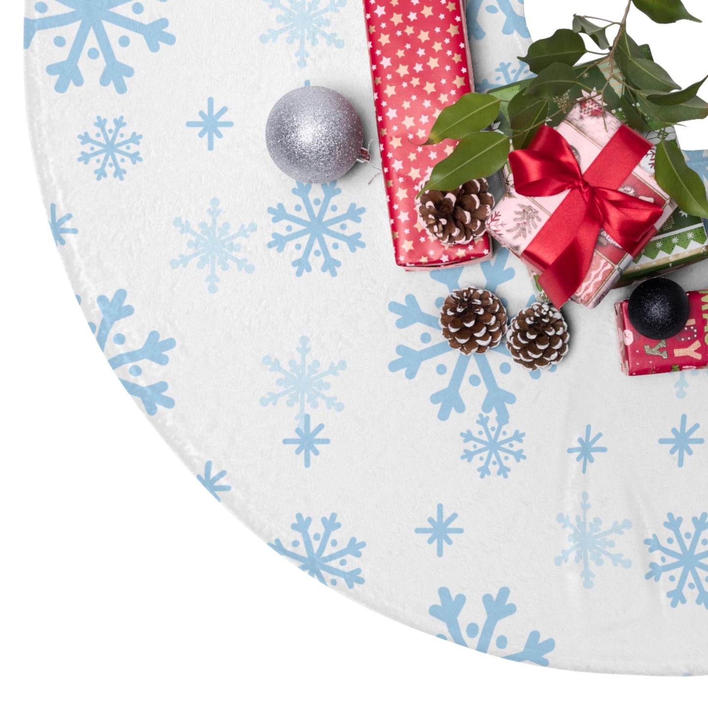 Snowflake Winter Christmas Tree Skirt