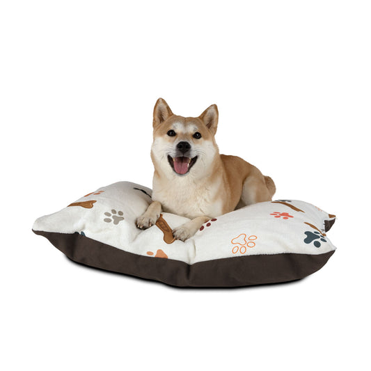 Cozy Dog Bed, Stylish Pet Bed for Dogs, Cute Puppy Bedding, Dog Lover Gift, Soft Pet Cushion, Paw Print Design
