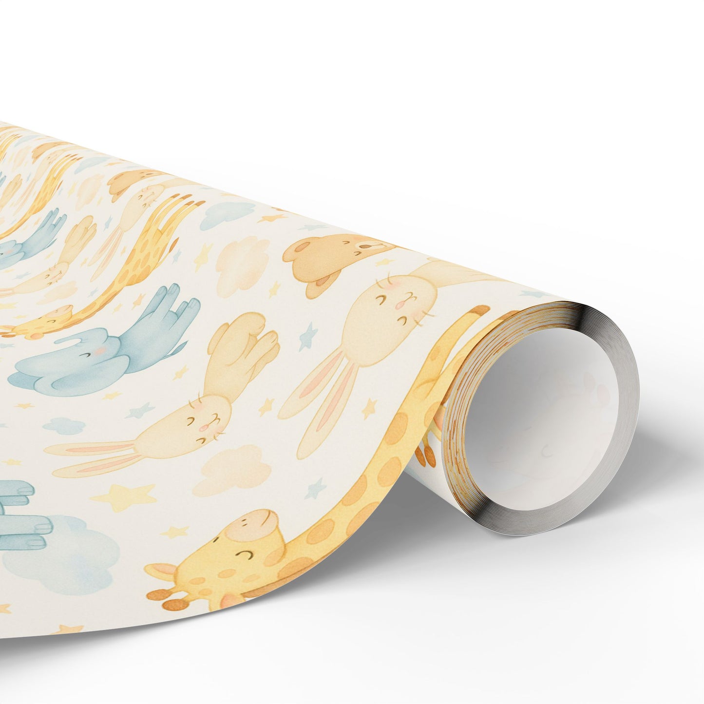 Adorable Animal Wrapping Paper Roll, Cute Gift Wrap for Baby Showers, Birthdays, and Celebrations