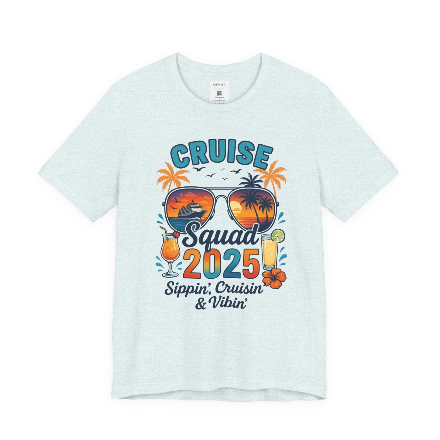 Cruise Squad 2025 Unisex Tee | Vacation Shirt, Summer Apparel, Travel T-Shirt, Beachwear, Family Cruise Shirt