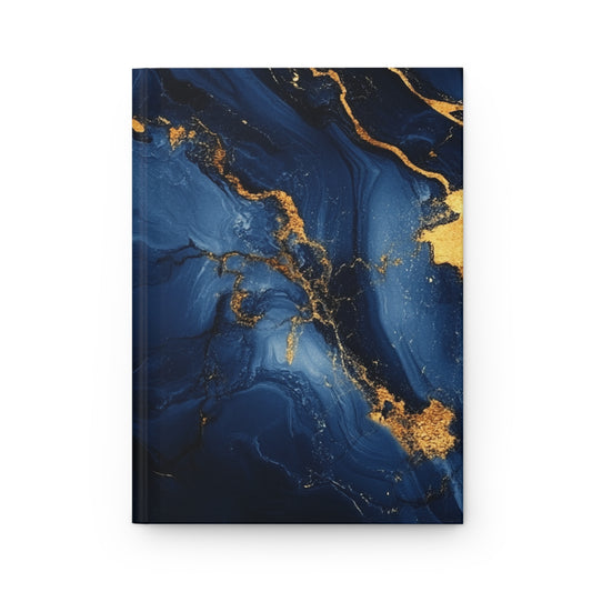 Elegant Navy and Gold Hardcover Journal | Perfect Gift for Writers and Students