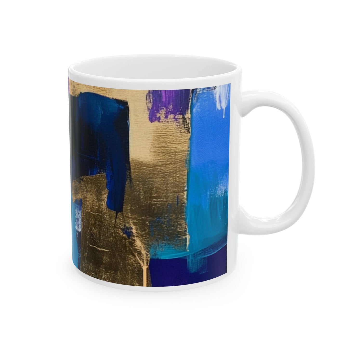 Vibrant Abstract Art Ceramic Mug - 11oz & 15oz