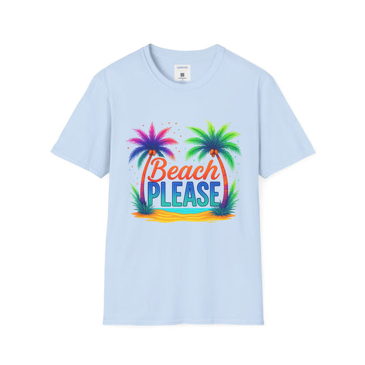 Beach Please Unisex T-Shirt | Vacation Vibes Tee | Summer Casual Wear | Perfect for Beach Days, Gift for Travel Lovers, Fun Apparel