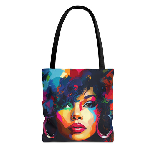 Colorful Afro Woman Tote Bag - Stylish and Functional for Everyday Use
