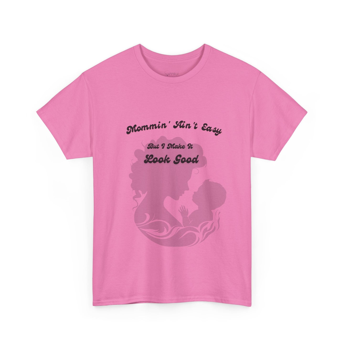 Mommin' Ain't Easy Unisex Heavy Cotton Tee - Perfect Gift for Moms