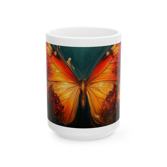 Colorful Butterfly Ceramic Mug - Perfect Gift for Nature Lovers
