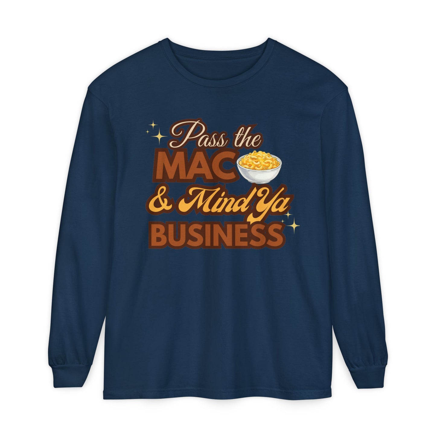 Holiday Dinner Drama Tee – Pass the Mac & Mind Ya Business