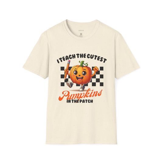 Pumpkin Teacher T-Shirt, Fall Apparel, Autumn Vibes, Halloween Gift, Cute Teacher Shirt, Back to School Tee