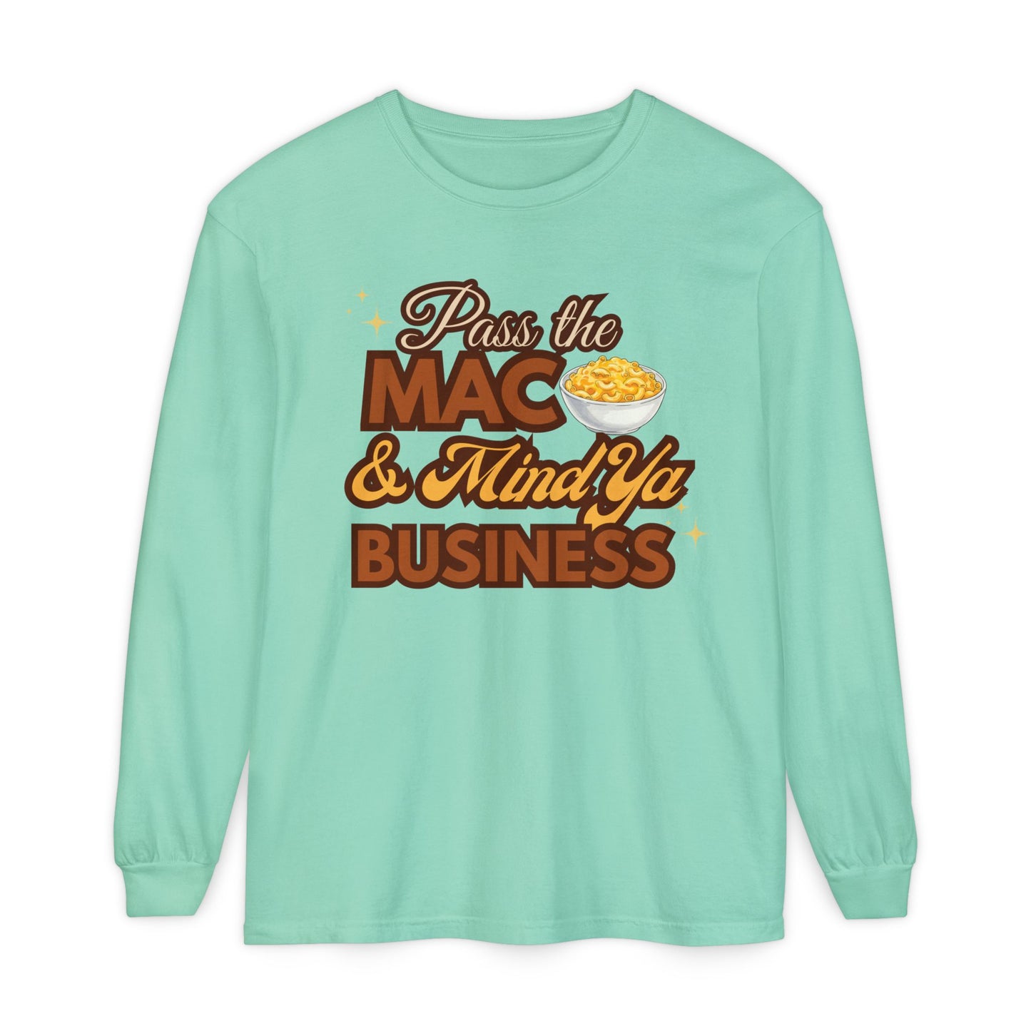 Holiday Dinner Drama Tee – Pass the Mac & Mind Ya Business