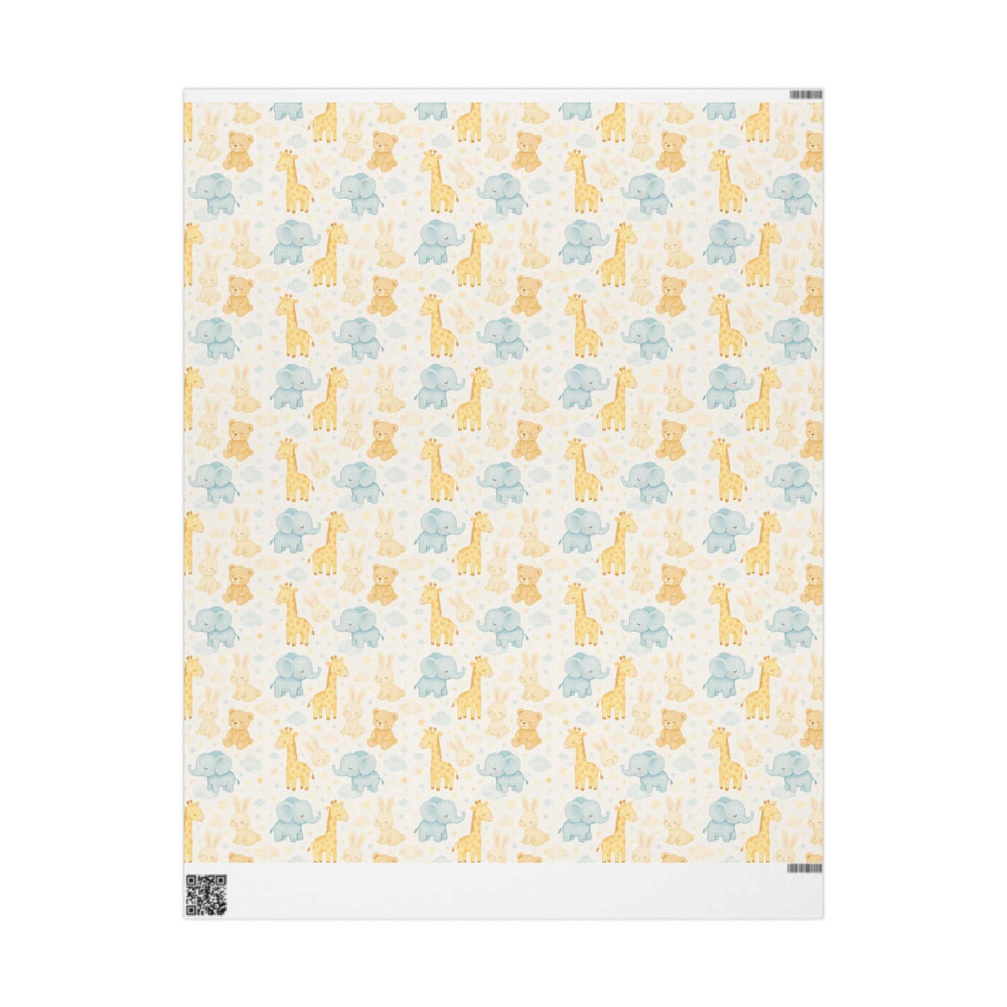 Adorable Animal Wrapping Paper Roll, Cute Gift Wrap for Baby Showers, Birthdays, and Celebrations