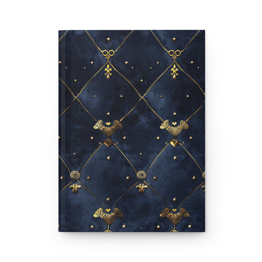 Elegant Gold-Embellished Hardcover Journal - Perfect for Writing and Journaling